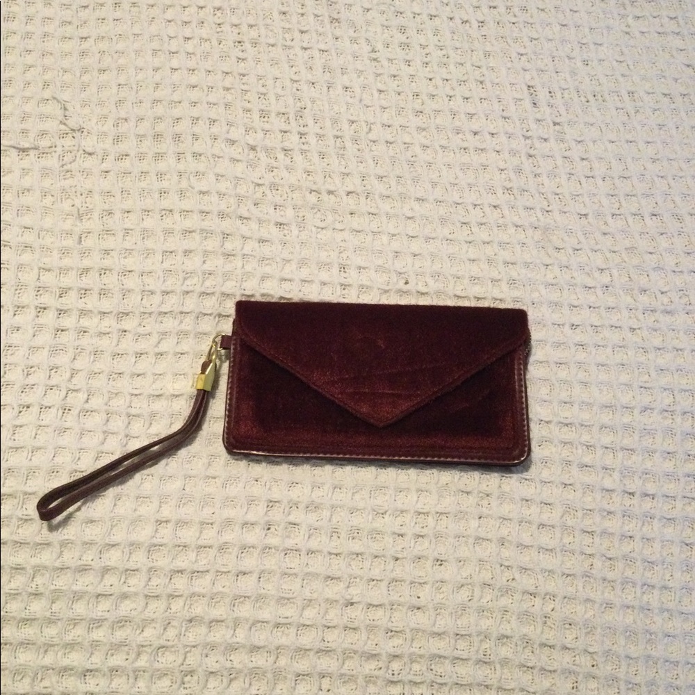 Red wallet like women bag